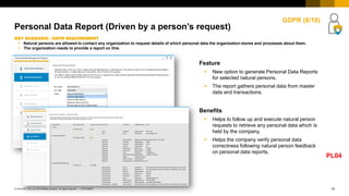 14CUSTOMER© 2018 SAP SE or an SAP affiliate company. All rights reserved. ǀ
Personal Data Report (Driven by a person’s req...