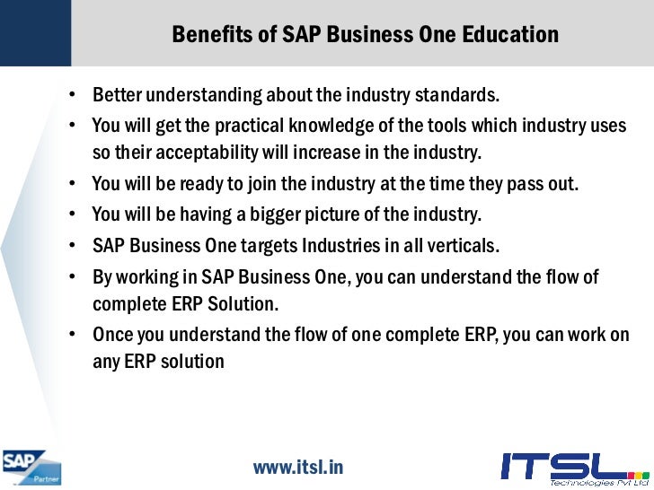sap business one education