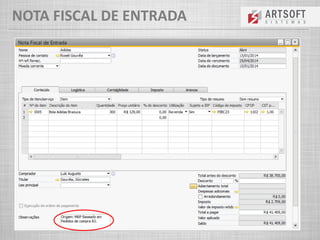 NOTA FISCAL DE ENTRADA
 