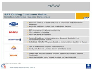 Mohsen Riasatian ,Mashhad, Iran Khodro , 1390.05.09
‫افزوده‬ ‫ارزش‬
 