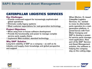 © 2010 SAP AG. All rights reserved. / Page 47
SAP® Service and Asset Management
 