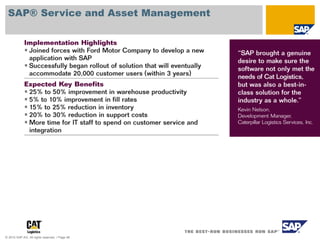 © 2010 SAP AG. All rights reserved. / Page 48
SAP® Service and Asset Management
 