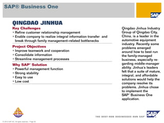 © 2010 SAP AG. All rights reserved. / Page 50
SAP® Business One
 