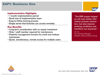 © 2010 SAP AG. All rights reserved. / Page 51
SAP® Business One
 