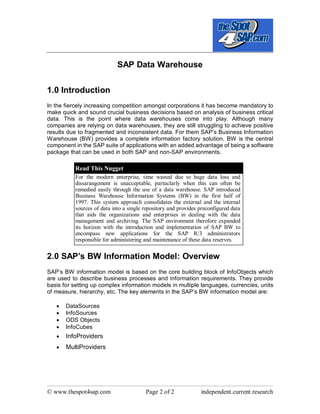 Sap business warehouse_v1 | PDF