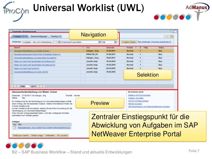 Sap business workflow stand und aktuelle entwicklungen