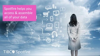 Spotfire helps you
access & assemble
all of your data
 