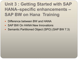 Sap bw on hana ramireddy ppt | PPTX