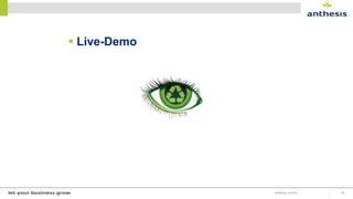  Live-Demo
anthesis GmbH 18
 
