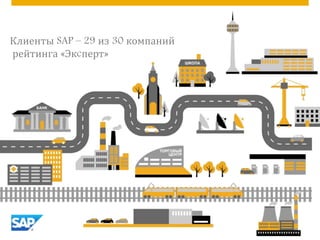 Клиенты SAP – 29 из 30 компаний
рейтинга «Экcперт»
 
