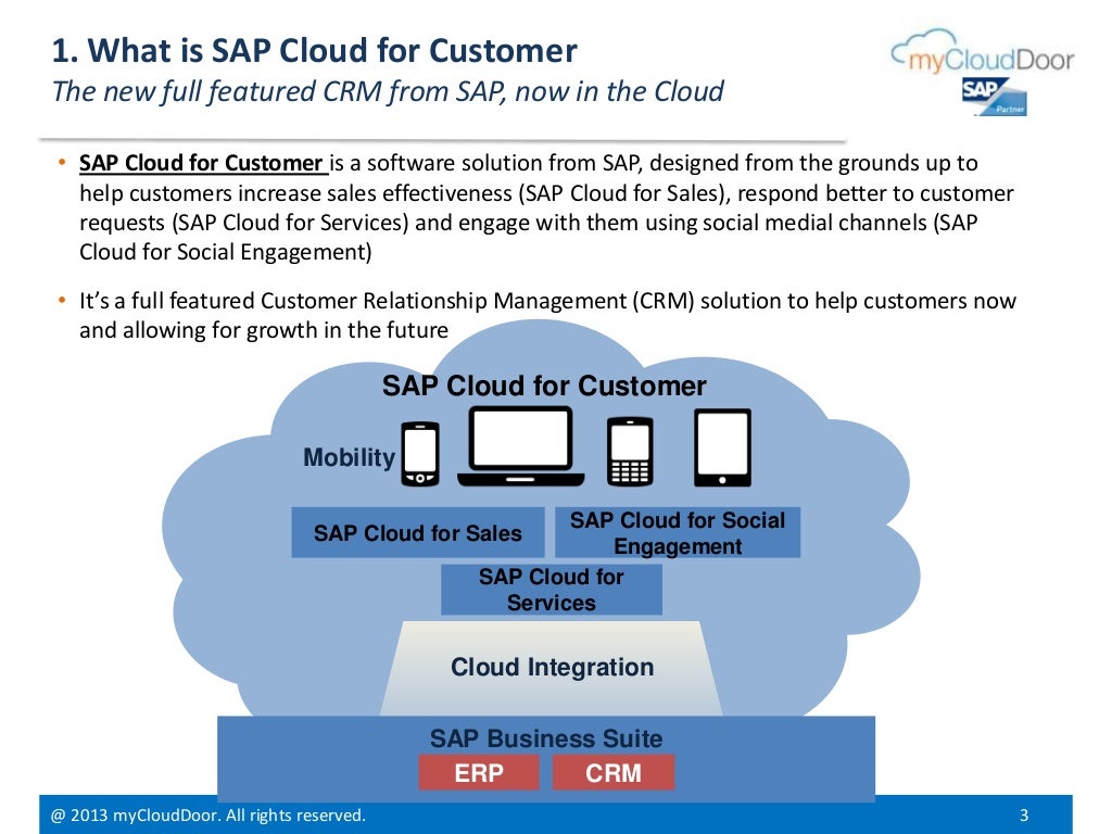 Introduction to SAP Cloud for Customer