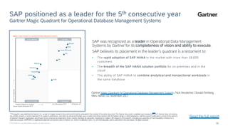SAP Cloud Platform – Data & Storage - Overview | PDF