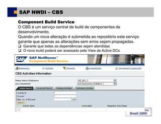 Sap Comunity Day Brasil 2009 - SAP NWDI