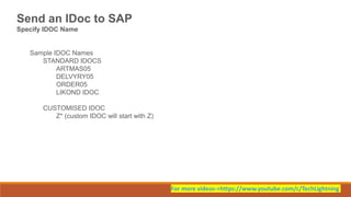 How to Send IDOC to SAP using MuleSoft | PPTX