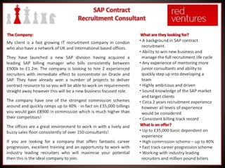 Sap Contract Recruitment Consultant - London