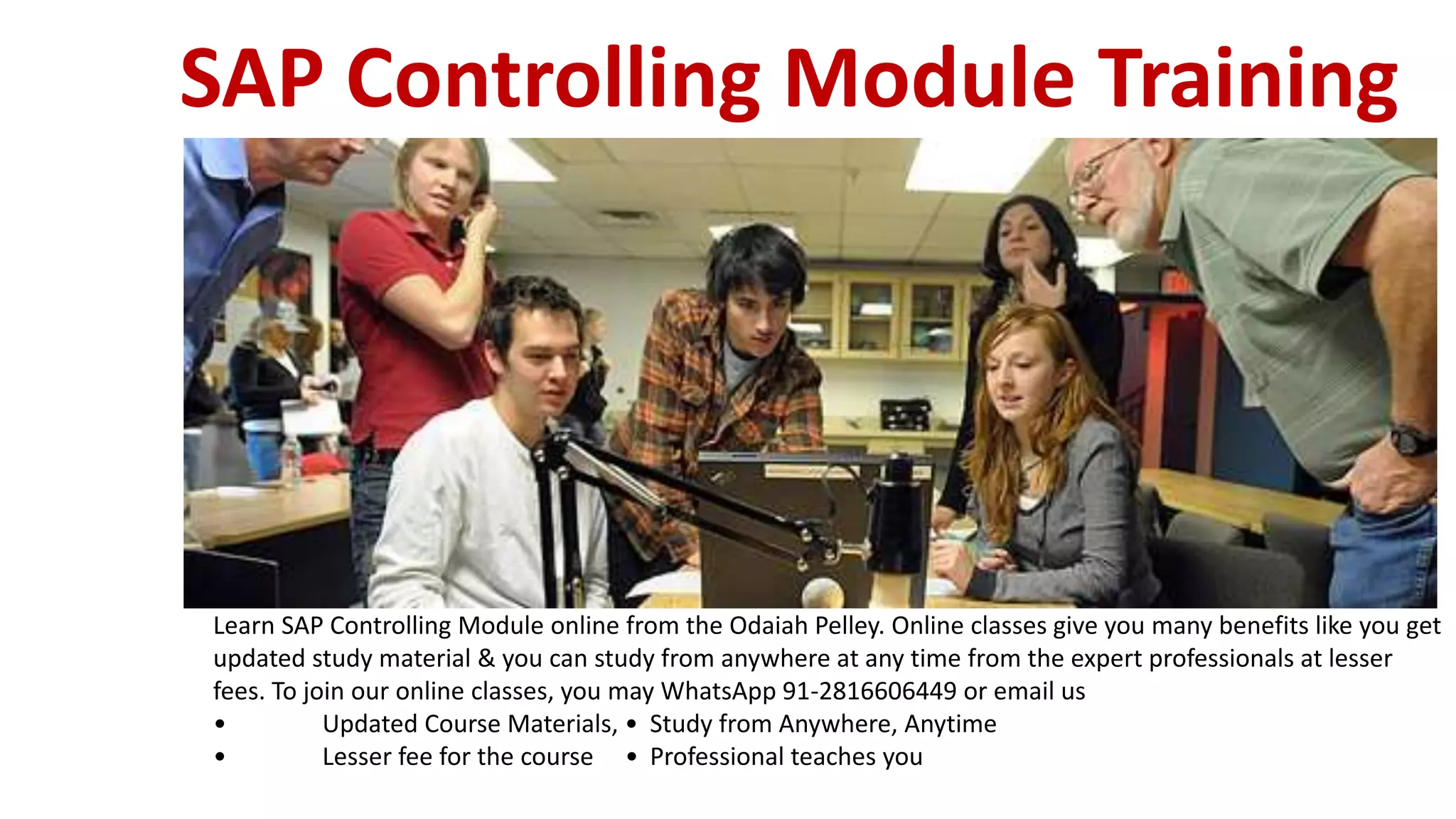Sap controlling module training by odaiah pelley | PPTX | Education