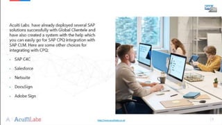 SAP CPQ - Quoting solution for businesses with complex products ...