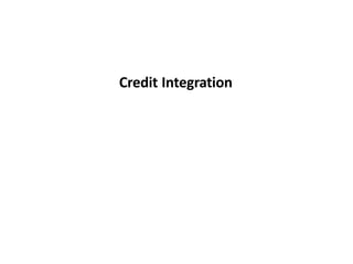 Credit Integration
 