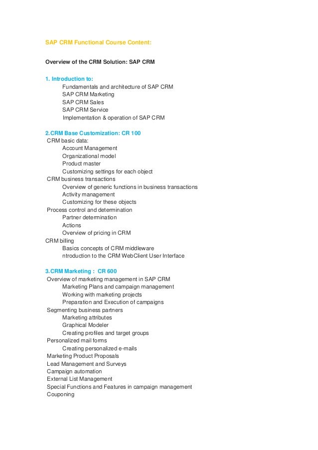 Sap Crm Functional Implementation Guide Sap Crm Functional Implementation Guide