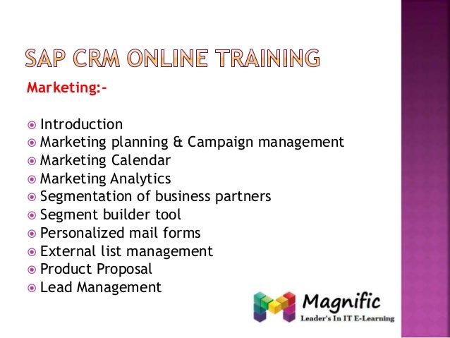 Sap crm online training