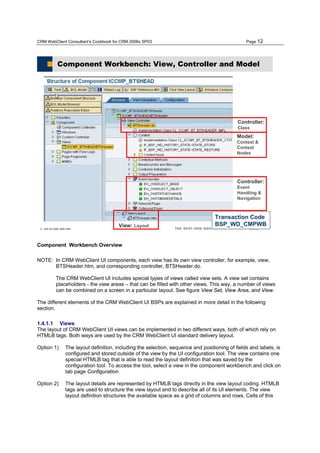 Sap crm ui cookbook | PDF