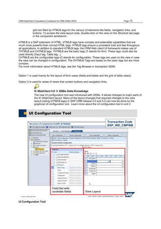 Sap crm ui cookbook | PDF