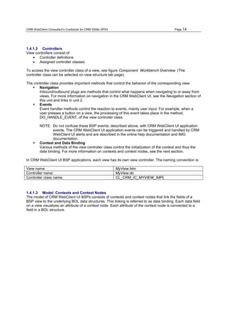 Sap crm ui cookbook | PDF