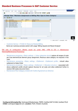 Sap Process Documents SAP Logistics - CS - Standard Process & Configuration document | DOCX