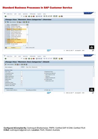 SAP Logistics - CS - Standard Process & Configuration document | DOCX