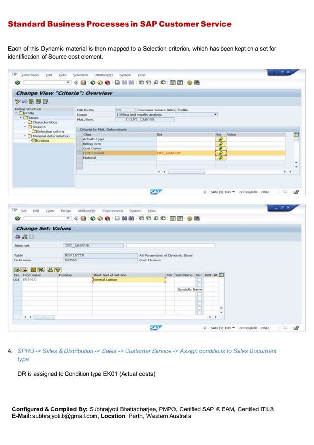 Sap cs standard process document | DOCX