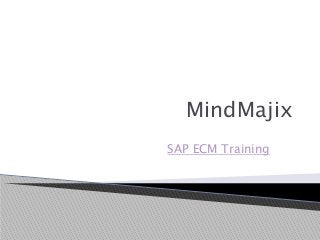 MindMajix
SAP ECM Training
 