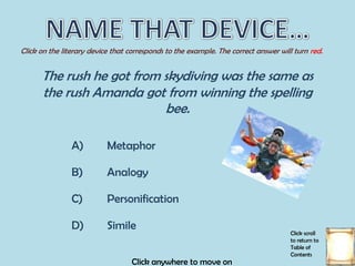 Literary Devices Slideshow | PPTX