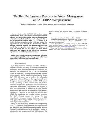 SAP ERP REPORT | PDF