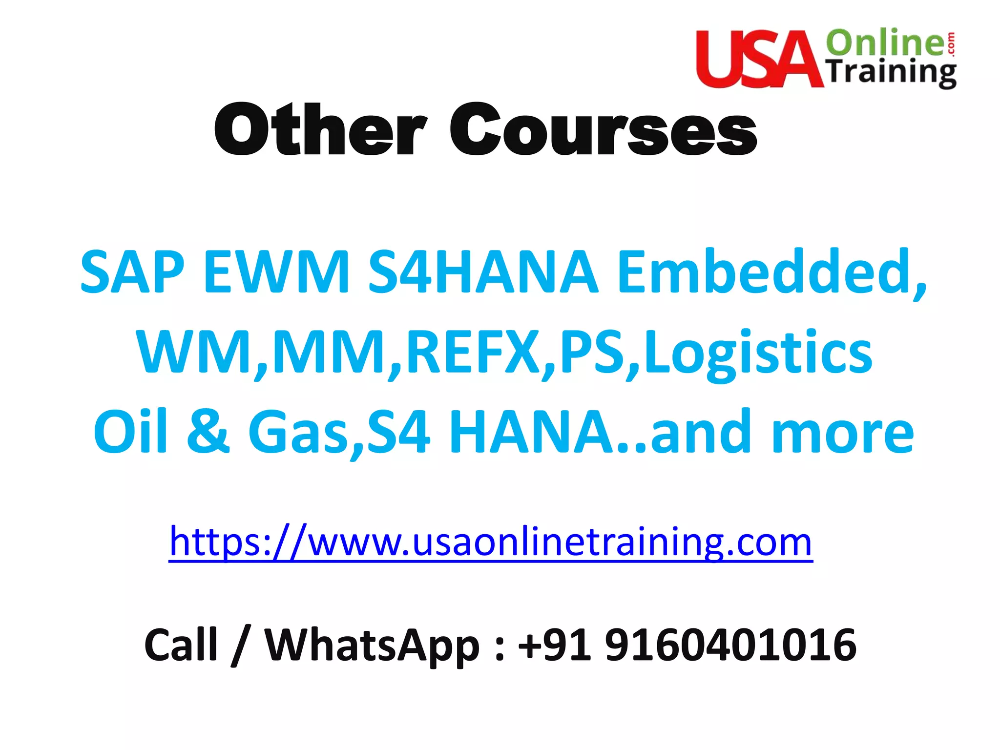 SAP EWM Cross Docking PPT