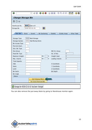 Sap ewm tutorial