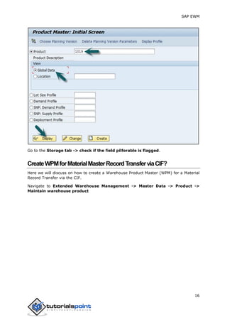 Sap ewm tutorial