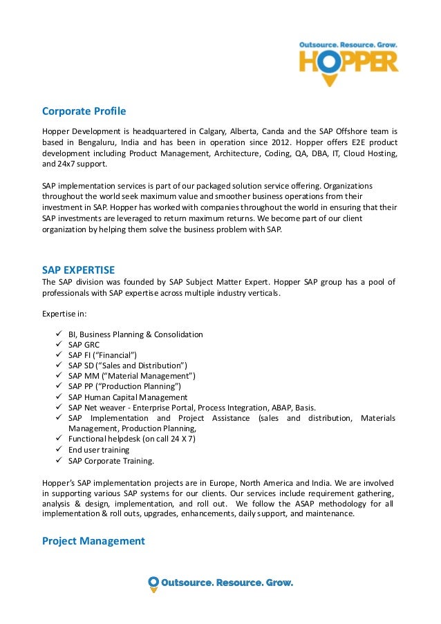 sap exec summary exec summary