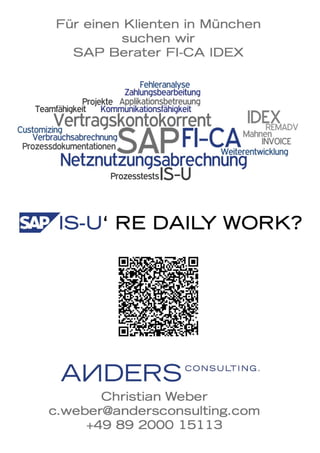 SAP Berater IS-U FI-CA