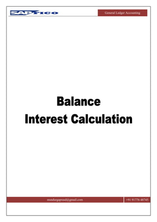 General Ledger Accounting
msndurgaprasd@gmail.com +91 91776 48745
 