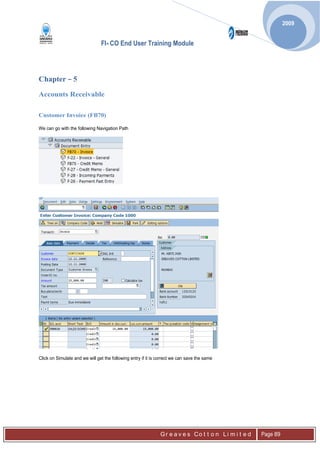 Sap FICO complete end user manual | PDF
