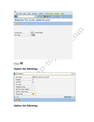 Click
Update the following:-
Update the following:-
 