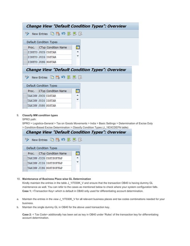 Sap Fico Gst Configurations Pdf Business Accounting Finance Business