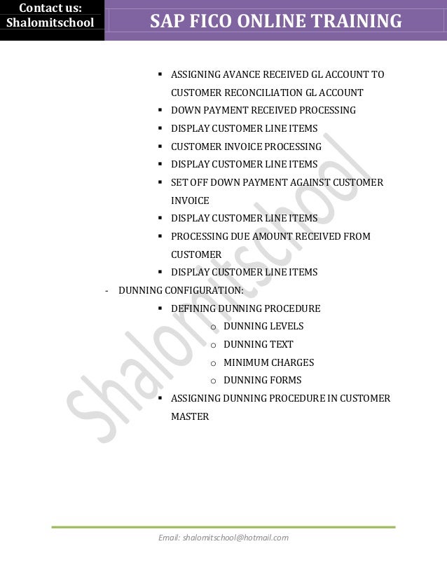 vendor reconciliation letter fico online Sap training vendor reconciliation letter fico online Sap training