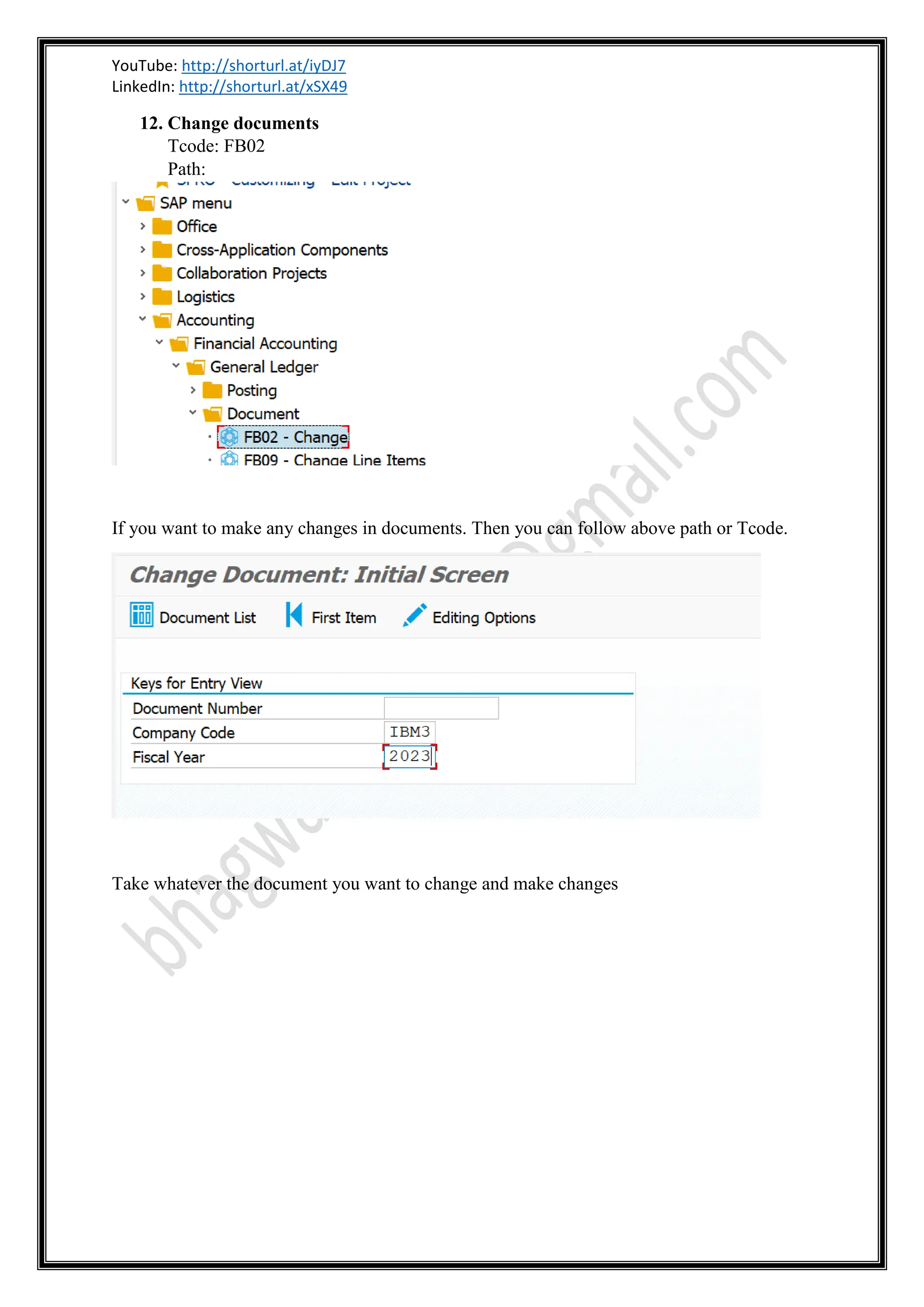SAP FICO Configuration PDF Part 1| Financial accounting and controlling ...