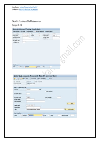 SAP FICO Configuration PDF Part 1| Financial accounting and controlling ...
