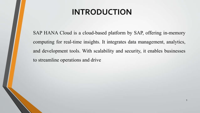 Powerpoint Image Sap Database SAP FINAL ppt sap hana cloud for reprt | PPT