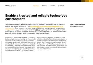 SAP Fortify by Micro Focus. | PDF | Computer Software and Applications ...