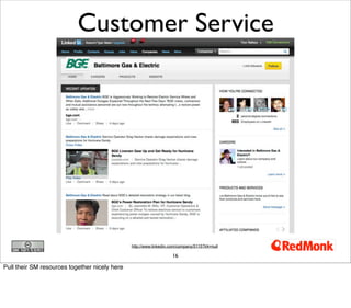16
Customer Service
http://www.linkedin.com/company/5115?trk=null
Pull their SM resources together nicely here
 