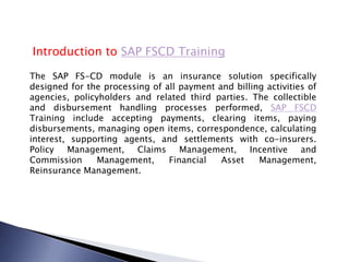 SAP FSCD Training | PPTX