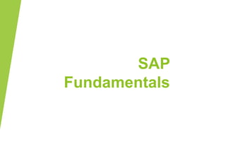 SAP
Fundamentals
 